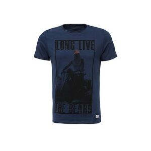 Men's Blue Graphic T-Shirt Beard